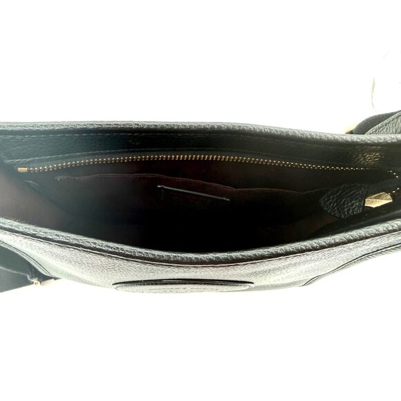 Coach Dempsey File Bag Black Pebble Leather Crossbody NWOT C2232 - Picture 12 of 16